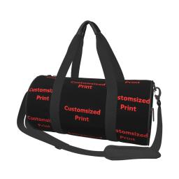 Sua imagem saco de ginásio design legal sacos de esportes ao ar livre com sapatos treinamento impresso bolsa de fitness do vintage para casal - Image 1