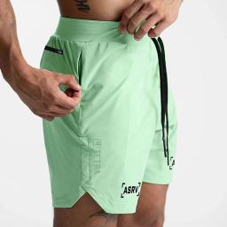 Ginásio de secagem rápida calções de treinamento masculino esportes roupas casuais fitness workout corrida grid compressão atletismo shorts - Image 1