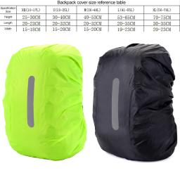 Capa de chuva reflexiva impermeável mochila, esporte ao ar livre, ciclismo noturno, saco de segurança leve, camping, caminhadas, 10-70L - Image 6