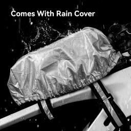 Rockbros bolsa com suporte para celular, acessório para bicicleta de 4 a 6.5 polegadas, capa dura, resistente à chuva, mtb - Image 6
