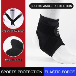 Bandagem elástica respirável tornozelo cinta ginásio tobillera fitness compressão ajustável protetores de tornozelo futebol - Image 1