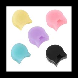 Silicone macio Clarinete Polegar Almofada Resto, Protetor do Polegar para Oboé, 5 Cores, 5 Pcs - Image 1