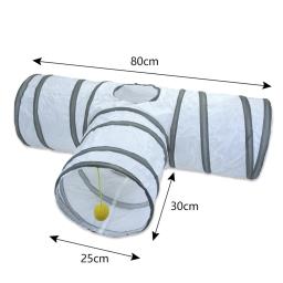 Tubo de túnel para gato de estimação, brinquedos engraçados para gatos, brinquedos dobráveis, coelho interativo, jogos, gatinho, túnel, chat, produto para animais de estimação - Image 4