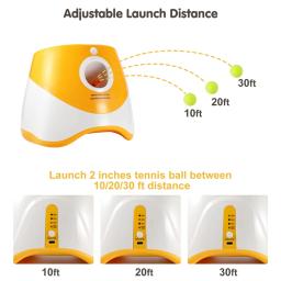 Lançador de tênis automático para pet, treinamento do cão, bola jogando, máquina de pinball, diversão, interativo, recarregável, catapulta - Image 3