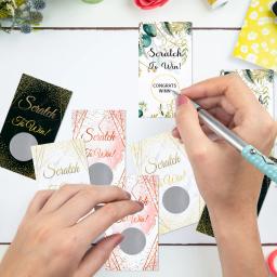 Criativo Scratch Card Game Props, Gênero Revelar Adesivo, Baby Shower, Fontes de Festa de Aniversário, 24Pcs, Conjunto - Image 1