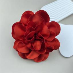 Alfinete grande para mulheres, broches de flor rosa, alfinetes de lapela, delicado e elegante, acessórios para roupas de seda - Image 2