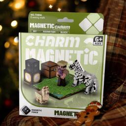 3D meus blocos de construção magnéticos, brinquedos de raciocínio espacial de construção de aprendizagem DIY, presentes de aniversário para crianças com mais de 6 anos de idade - Image 4