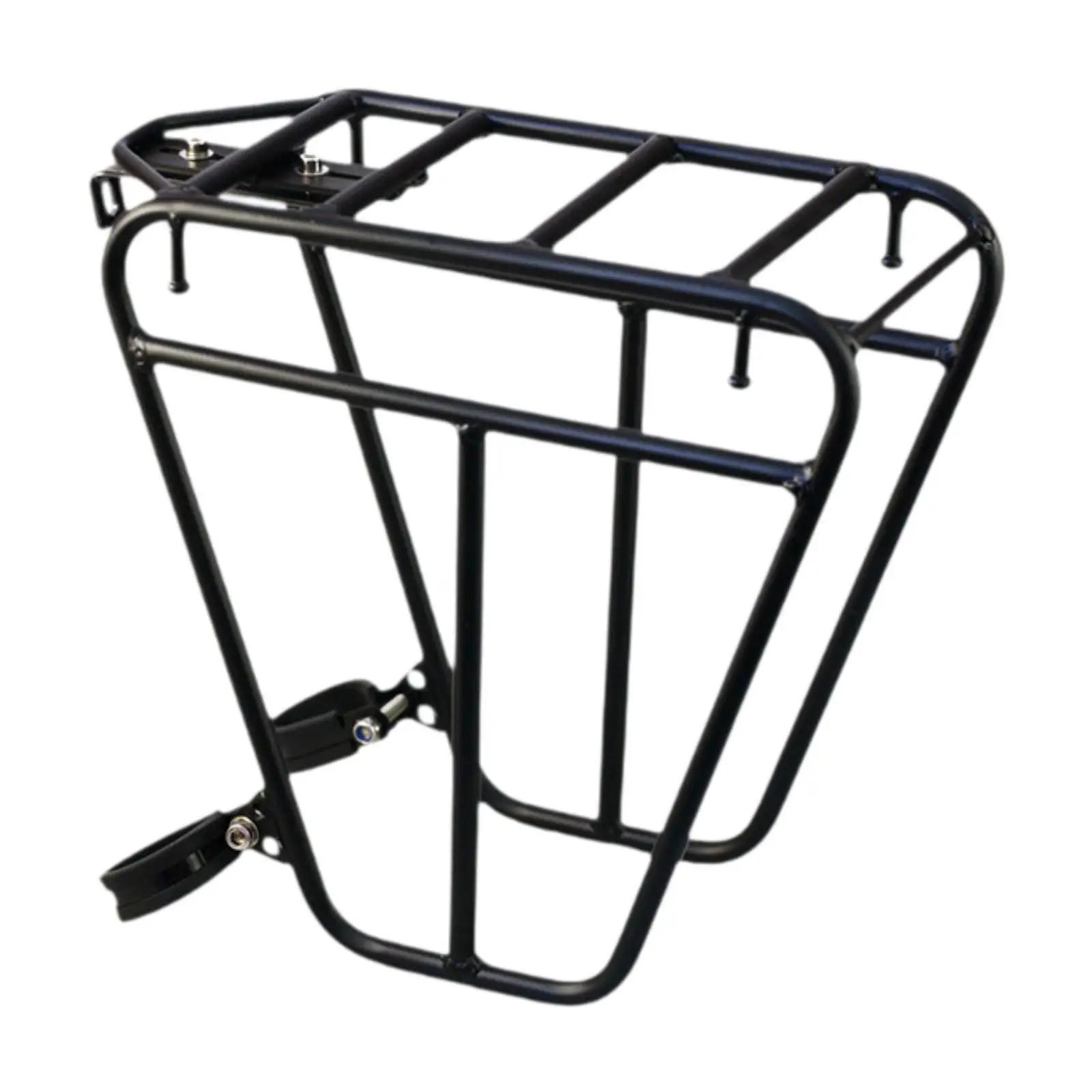 Rack dianteiro de bicicleta, suporte para pannier de carga, fácil de instalar, prateleira de bagagem para ciclismo, mountain bike - Image 1