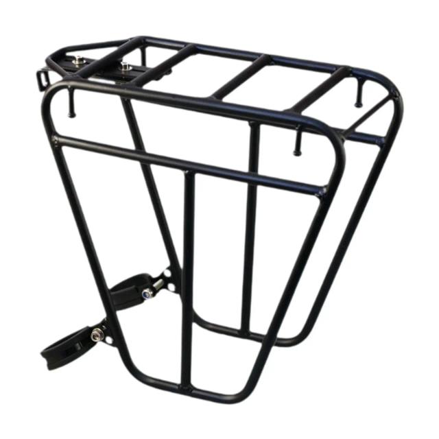Rack Dianteiro para Bicicleta - Suporte Prático para Pannier de Carga e Prateleira de Bagagem para Ciclismo e Mountain Bike