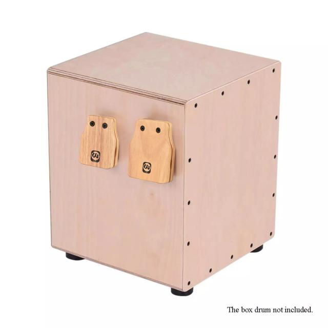 Walter.t Conjunto de 2 Peças de Cajón e Castanholas para Acompanhar Seus Instrumentos de Percussão