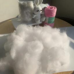 Algodão de enchimento macio multiúso, Travesseiro artesanal de boneca DIY, Quente Respirável, 100% Poliéster, 50g, Novo, 2024 - Image 1