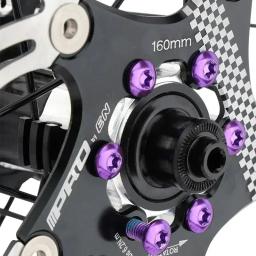 Parafuso de fixação do rotor do freio a disco mtb 12 peças t25 cor liga de aço parafuso de freio a disco acessórios de bicicleta - Image 2