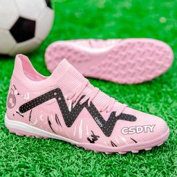 Sapatos de futebol com chuteiras para homens, sapatos de futebol profissional para meninos, tênis de treinamento ultraleves antiderrapantes, TF, FG, alta qualidade - Image 5