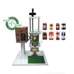 Semi auto ketchup manteiga óleo curry colar molho torção off Tinplate tampa tampa tampa frasco de vidro máquina de selagem - Image 1