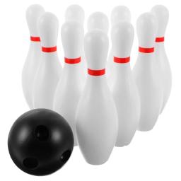 Novo divertido conjunto de jogo de boliche plástico cor branca conjunto de boliche esportes jogos de boliche bola interior - Image 5