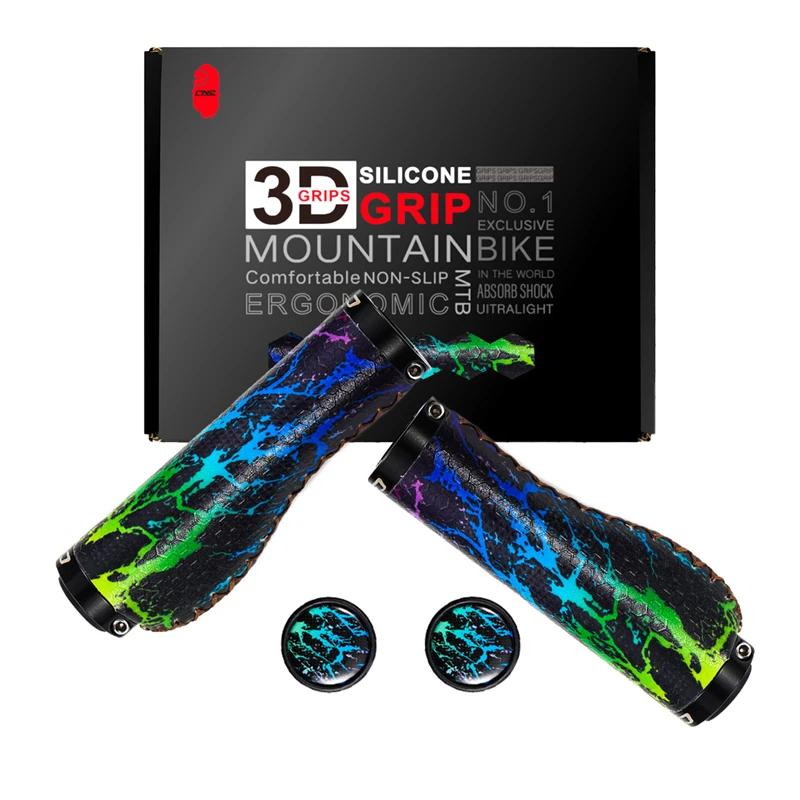 Punhos para bicicleta Cnc-mtb, feitos de silicone, antiderrapante, gel ergonómico, 22mm, acessórios de ciclismo - Image 1