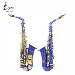 Conjunto Sax Latão Saxofone Alto SLADE-Eb, saxofone profissional com estojo, palhetas e luvas, peças e acessórios para instrumentos de sopro - Image 4