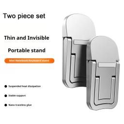 Mini suporte dobrável para laptop, 1 par, anti-derrapante, anti-derrapante, resistente, para teclado - Image 5