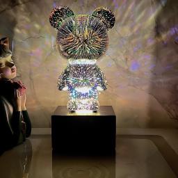 Led fogos de artifício urso atmosfera noite luz stepless escurecimento exigível lâmpada para o quarto decoração do dia dos namorados festa novo - Image 2