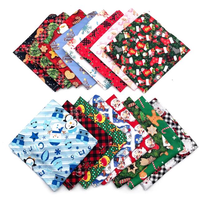 Bandanas de Natal para Cães Pequenos - Pacote com 30/50 Peças para Pets Festeiros