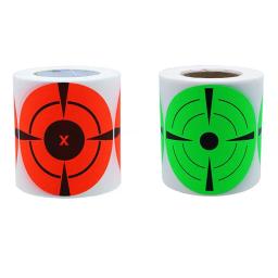 125 pçs/rolo tiro alvo adesivo tiro alvos splatter adesivos reativos para tiro com arco caça tiro prática treinamento - Image 1