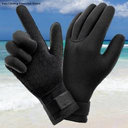 Luvas de mergulho antiderrapantes de neoprene, Luvas de remo ajustáveis, Luvas grossas de pesca submarina, Mantenha aquecido, Surf e caiaques, 3mm - Image 1