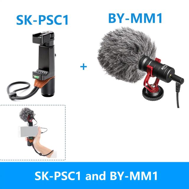 Microfone Cardióide Profissional BOYA BY-MM1 para Gravações em iPhone, Android, PC e Câmeras DSLR