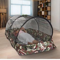 Barracas de lona com mosquiteiro para acampamento, à prova d'água, dobrável, portátil para viagens, jardim ao ar livre, dormitório de porta única, anti-mosquito. - Image 3