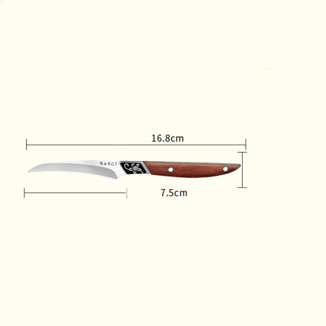 Conjunto Profissional de Facas de Escultura em Aço Inoxidável para Chef - Ideal para Frutas e Legumes em Restaurantes L9195