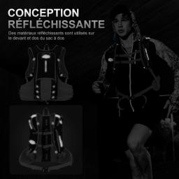 INOXTO-Mochila leve de hidratação para homens e mulheres, mochila de ciclismo ao ar livre, mochila de corrida fora de estrada 15L - Image 4