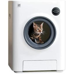 Totalmente fechado automático inteligente gato caixa de areia automático auto limpeza wifi app controle produtos para animais estimação rascador para gato gato - Image 1