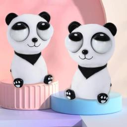 Pop Eye Panda Squeeze Toy para Crianças, Design Criativo, Música Pinch Puzzle, Brinquedo Alívio do Estresse, Truque Engraçado, Besouro Olho Arogly, Novo Presente - Image 2