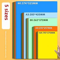 Papel Duro Engrossado Colorido A4, Pacote de Material Artesanal, Desenho de arte estudantil, Papel dobrável A3 para escolas - Image 2