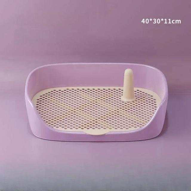 Toalete Portátil para Treinamento de Cães Pequenos e Gatos com Almofada para Filhotes e Bandeja Interna