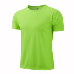 Quick Dry manga curta esporte t-shirt para homens e mulheres, ginásio Jerseys, instrutor de fitness, correndo t-shirt, Sportswear respirável, adolescente - Image 4