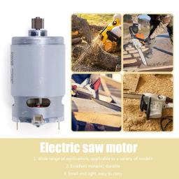21V Motor Elétrico 14 Dentes Motor Engrenado 28000RPM 8.2mm Diâmetro Da Engrenagem Acessórios Ferramenta Elétrica para 550 Motor Motosserra De Lítio - Image 5