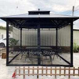 Mosquiteiro de Substituição Universal, Canopy Outdoor Gazebo Tent, Paredes de tela com zíper, 4 painéis, apenas mosquiteiro - Image 3