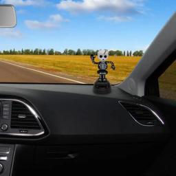 Solar engraçado bobbleheads estatuetas dança brinquedos com balançando cabeça boneca decorações para decoração de halloween brinquedos do painel do carro - Image 4