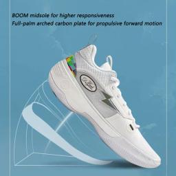 Li-ning men way of wade 10 baixo arco-íris tênis de basquete profissional placa de carbono almofada suporte forro wow 10 tênis abas083 - Image 2