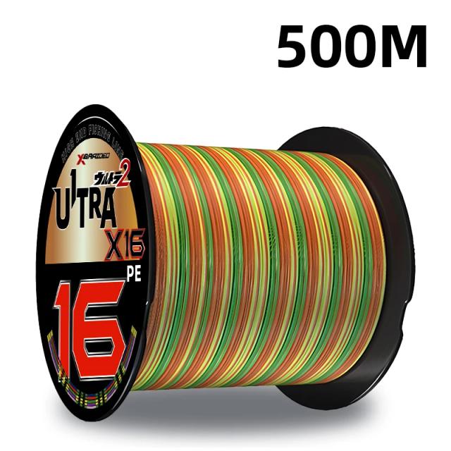 YGK X-BRAID Linha Trançada Ultra PE X16 300m/500m Feita no Japão