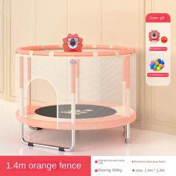 Conjunto de trampolim de ginástica multitamanho para crianças, cama de salto com rede de segurança, presentes de aniversário - Image 6