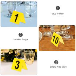 Marcador acrílico com número e números de dupla face Marcadores para banquete de casamento Restaurante Evidência de mesa de restaurante Jogo - Image 6