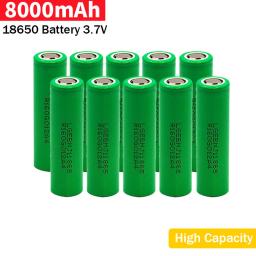 Bateria Recarregável Li-Ion com Frete Grátis, Descarga INR18650 35E, 100% Original, 18650, 8000mAh, 25A, 3.7V, 1-100Pcs, Novo, Bestselling - Image 3