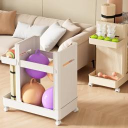 Carrinho de armazenamento para tapete de ioga, organizador de equipamentos de ginástica, suporte esportivo com rodas, rack de armazenamento de equipamentos fitness, design portátil - Image 1