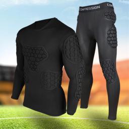 Novo esporte de segurança proteção eva engrossar camisas de goleiro de futebol rugby basquete camisas de futebol camiseta cotovelo protetor de peito - Image 2