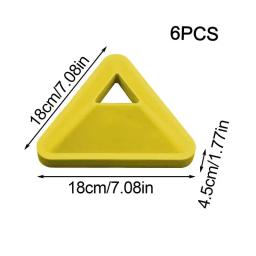 Cones para prática de futebol, 6 peças, disco durável, fabricantes triangulares, equipamento de treinamento de campo, agilidade, futebol, esportes infantis - Image 6