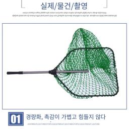 Rede De Pesca De Liga De Alumínio Grande, Fish Landing Hand Net, Pólo Telescópico Dobrável Dobrável, Equipamento De Pesca, 1m-2.25m - Image 2