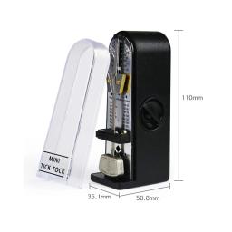 Novo metrônomo mecânico universal portátil mini metrônomo para piano guitarra violino ukulele sino anel ritmo pêndulo metrônomo - Image 2