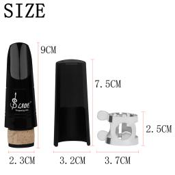 SLADE-Rubberwood Clarinete Bocal com Cap ABS, ajustável Metal Snap Clip, acessórios para instrumentos de sopro - Image 1