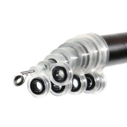 14/22Pcs Silicone Pesca Rod Guia Fio Anel de Cerâmica Dica Repair Kit Linha Guias Rod Anel E Fio Loop 3.7mm Diâmetro Interno - Image 2